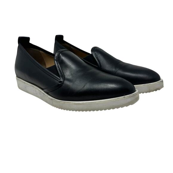 Everlane The Leather Street Shoe Black‎ Pointed Toe Slip-On Size 6.5 - Picture 1 of 13